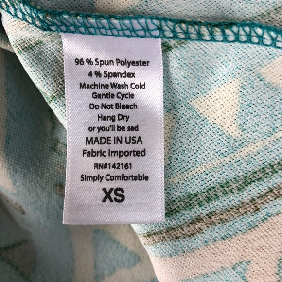 LulaRoe XS Pencil cut Made in USA Multicolored - Picture 13 of 16
